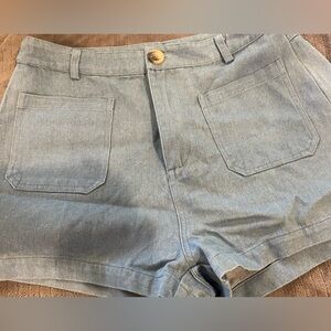 Stylish Blue Women's Shorts